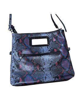 I.N.C. International Concepts Women's purse Open Handle Snake Print Faux Leath